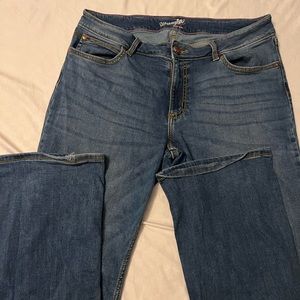 Wrangler boot cut jeans!